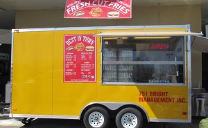 french fry truck at Canadian Tire